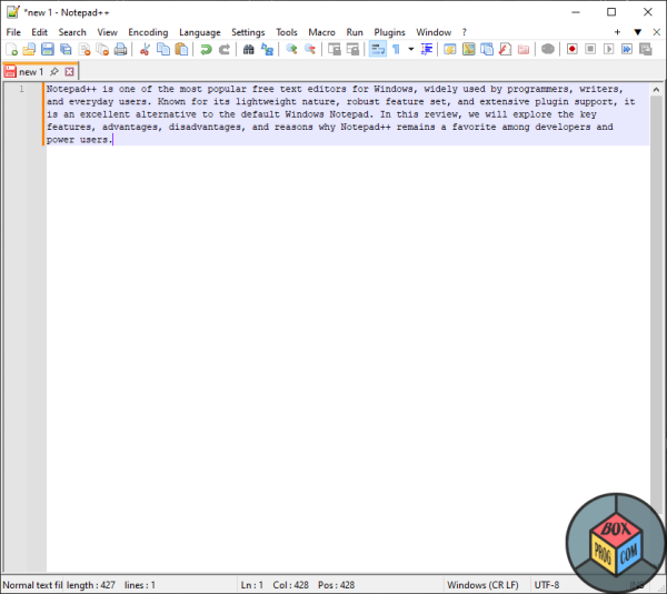 Notepad++ review for Windows