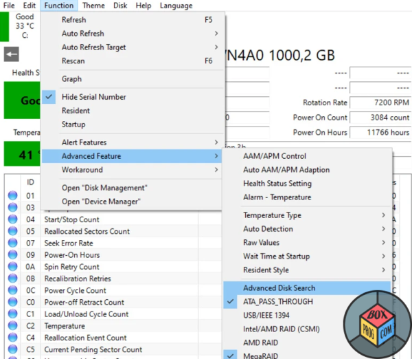 CrystalDiskInfo new version