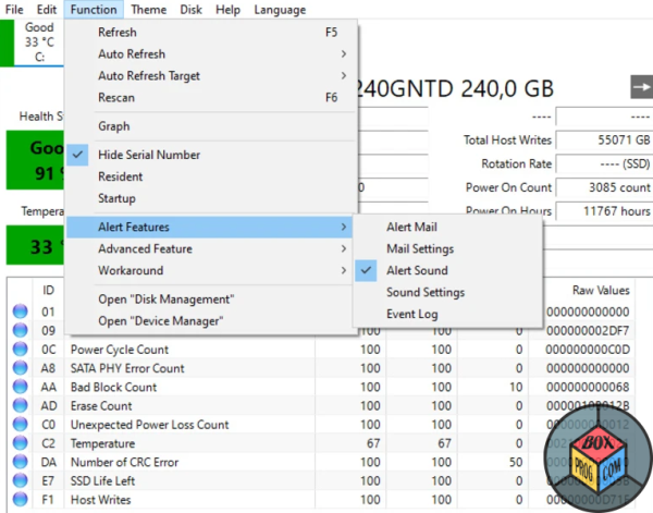 CrystalDiskInfo for computer