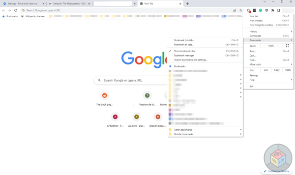 google chrome on the PC