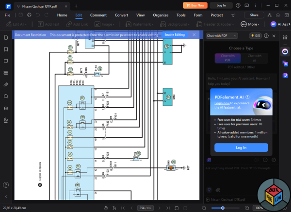 Wondershare PDFelement pro on the PC