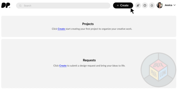 Design Pickle dashboard interface for submitting unlimited design requests