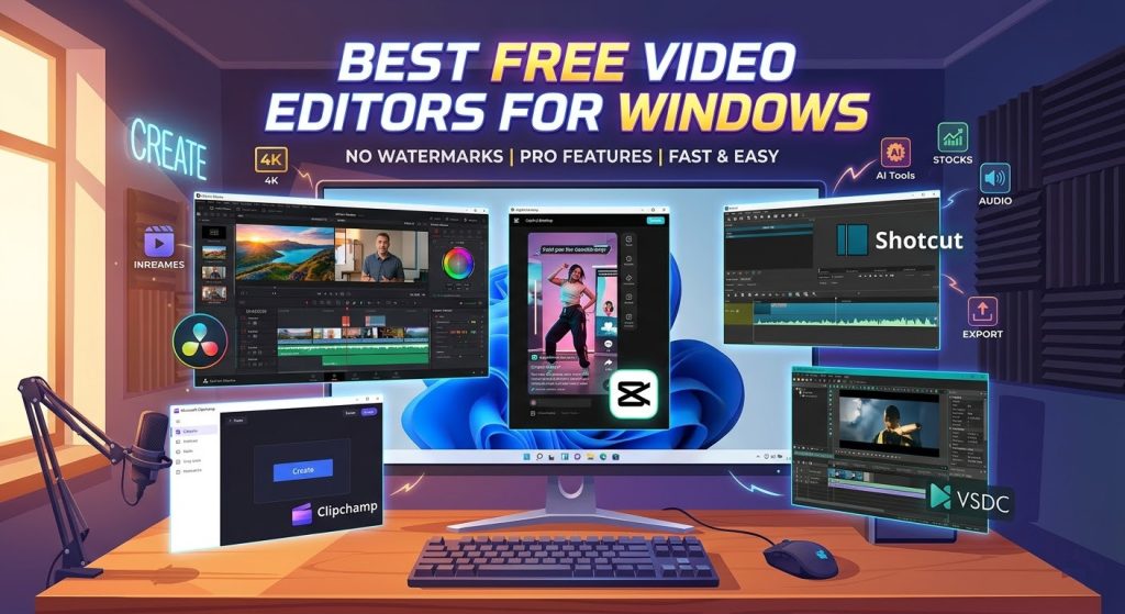 Top Free Video Editing Software for Windows 2026: Pro & AI Tools Top Free Video Editing Software for Windows 2026: Pro & AI Tools